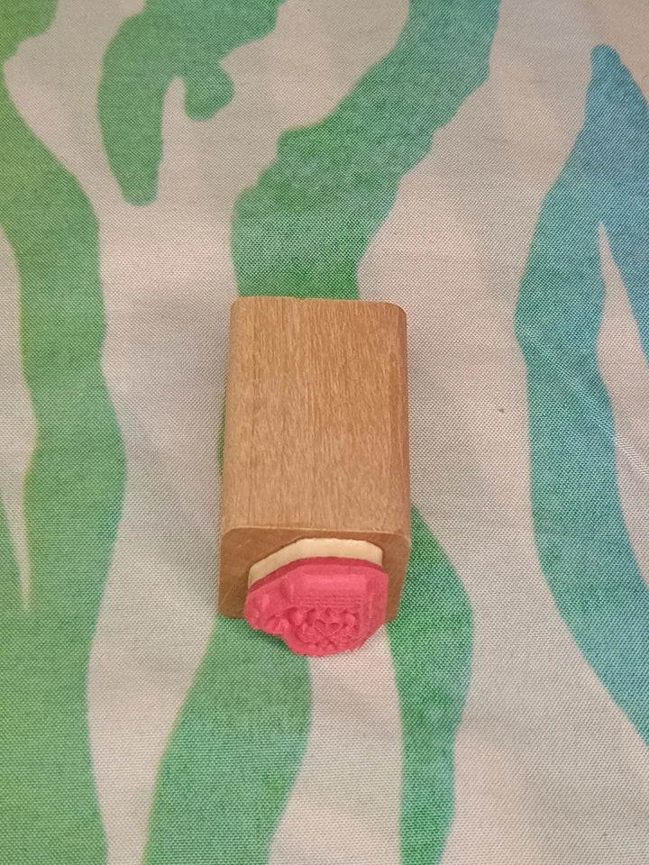 JRL Design Winter Mitten Rubber Stamp Wood