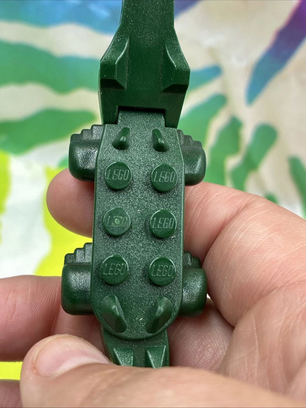 Lego Animal Dark Green Alligator Crocodile 8 Teeth 6026c01