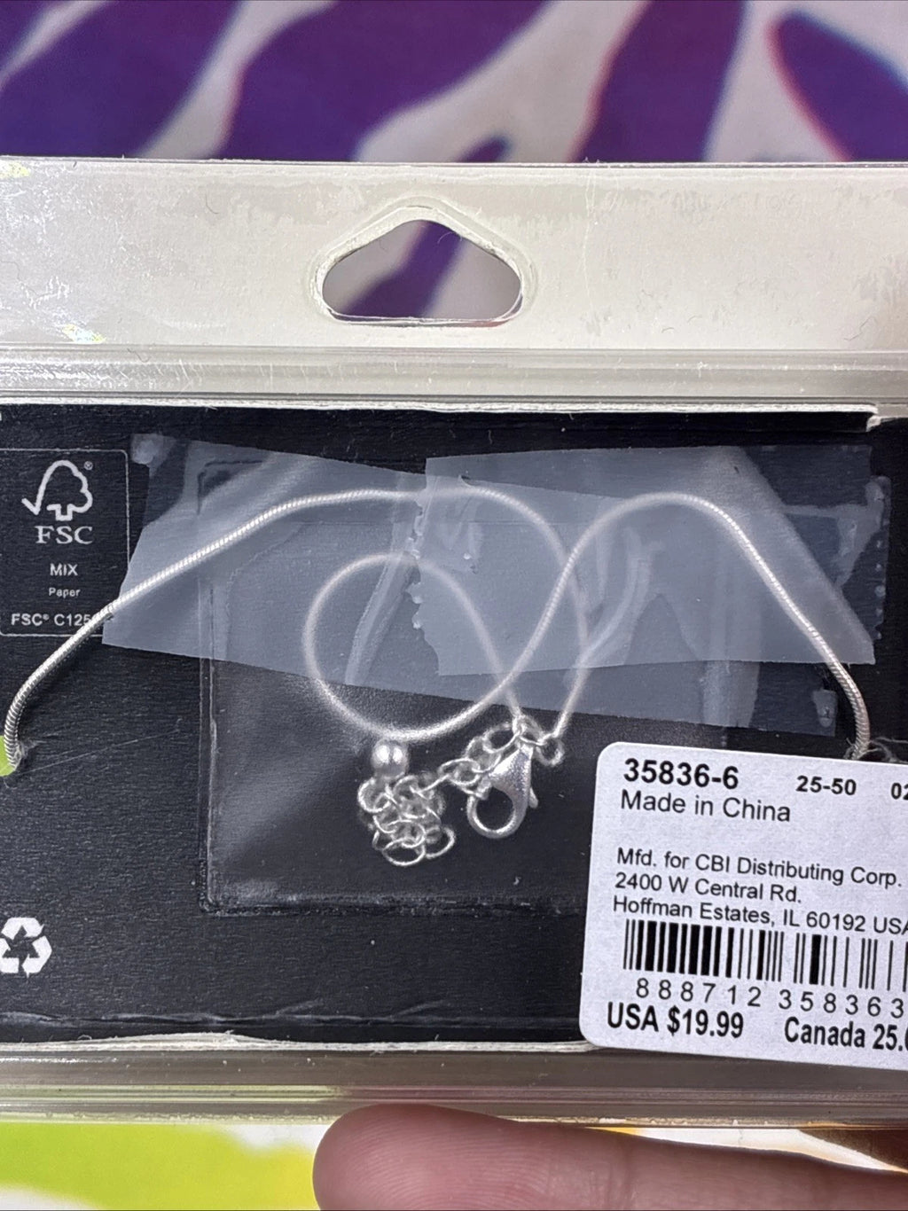 Icing Select Sterling Silver Snake Chain Anklet NIB
