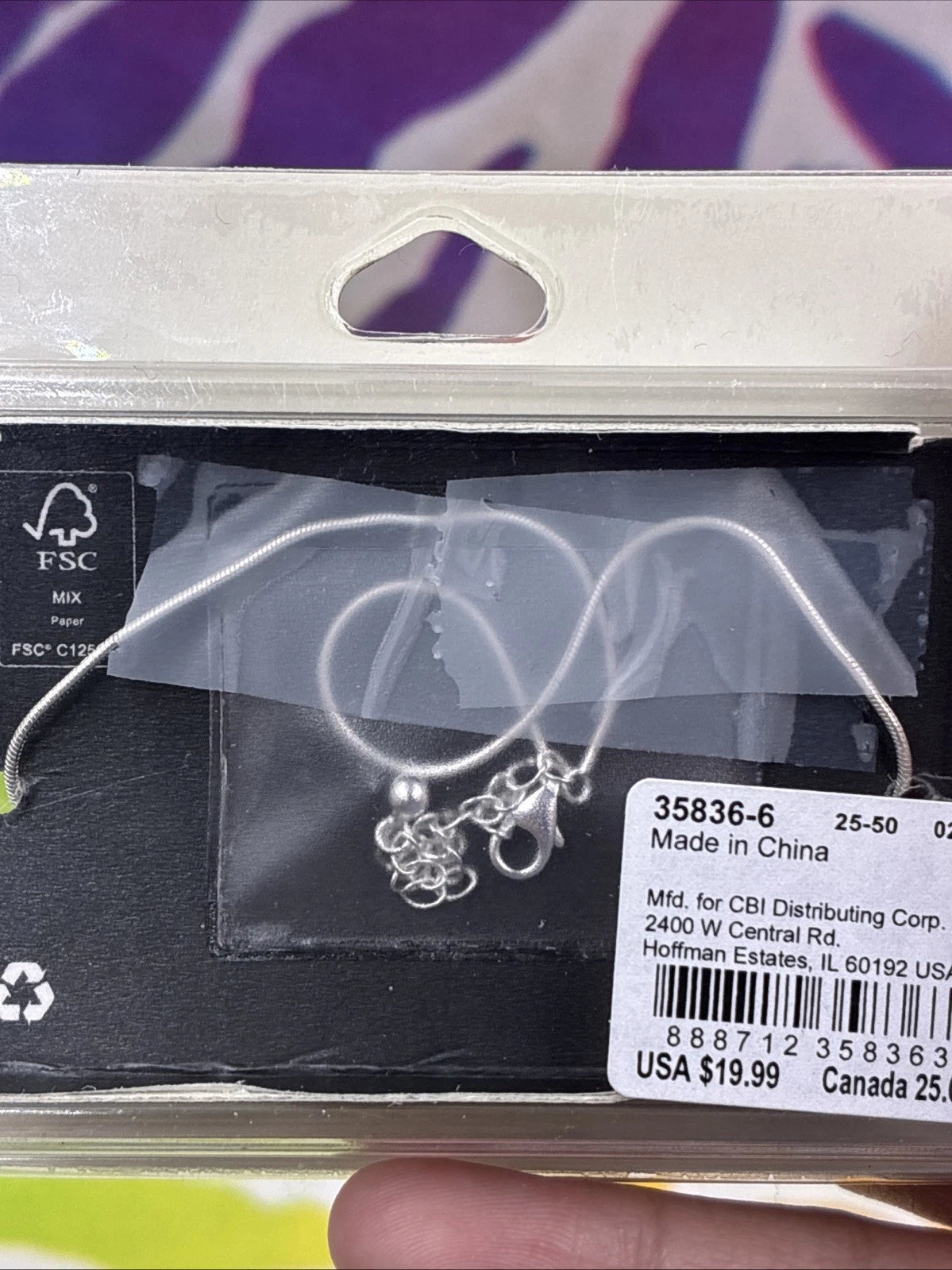 Icing Select Sterling Silver Snake Chain Anklet NIB