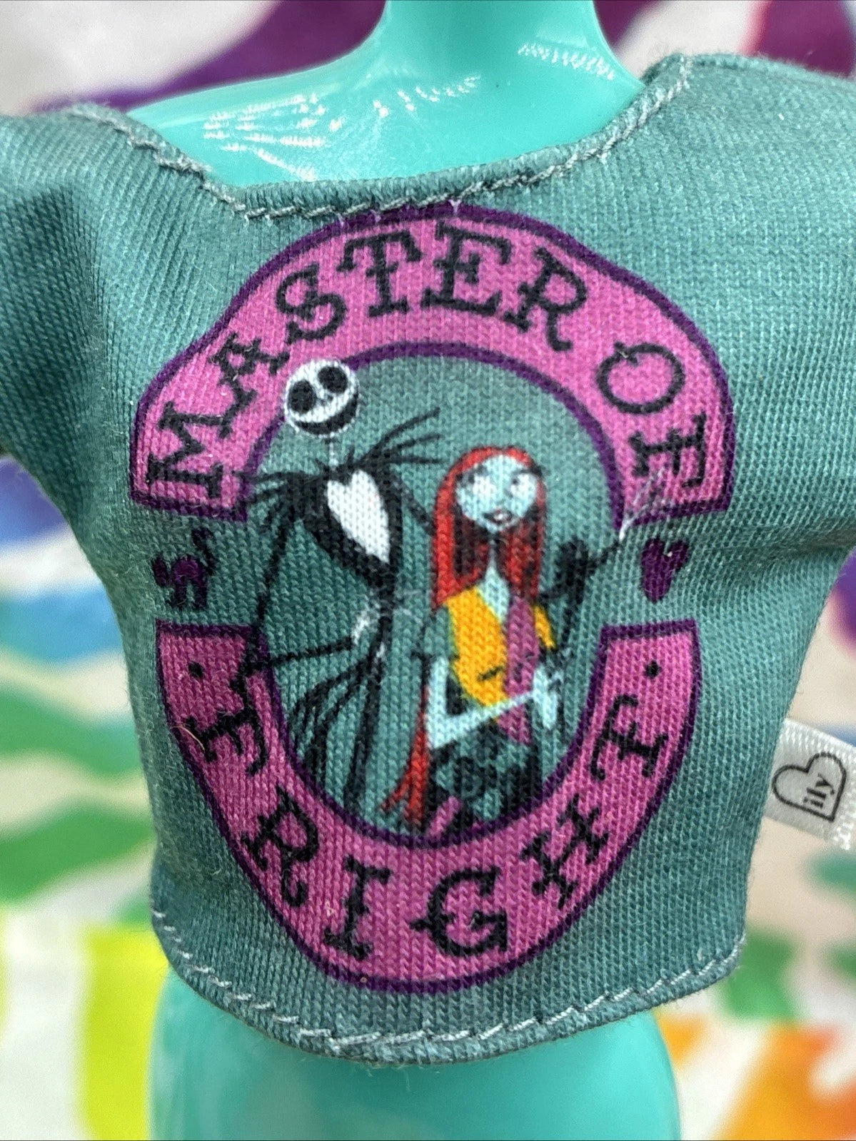 Disney ILY 4Ever Jack & Sally Doll Clothes “Master Of Fright” Shirt Only