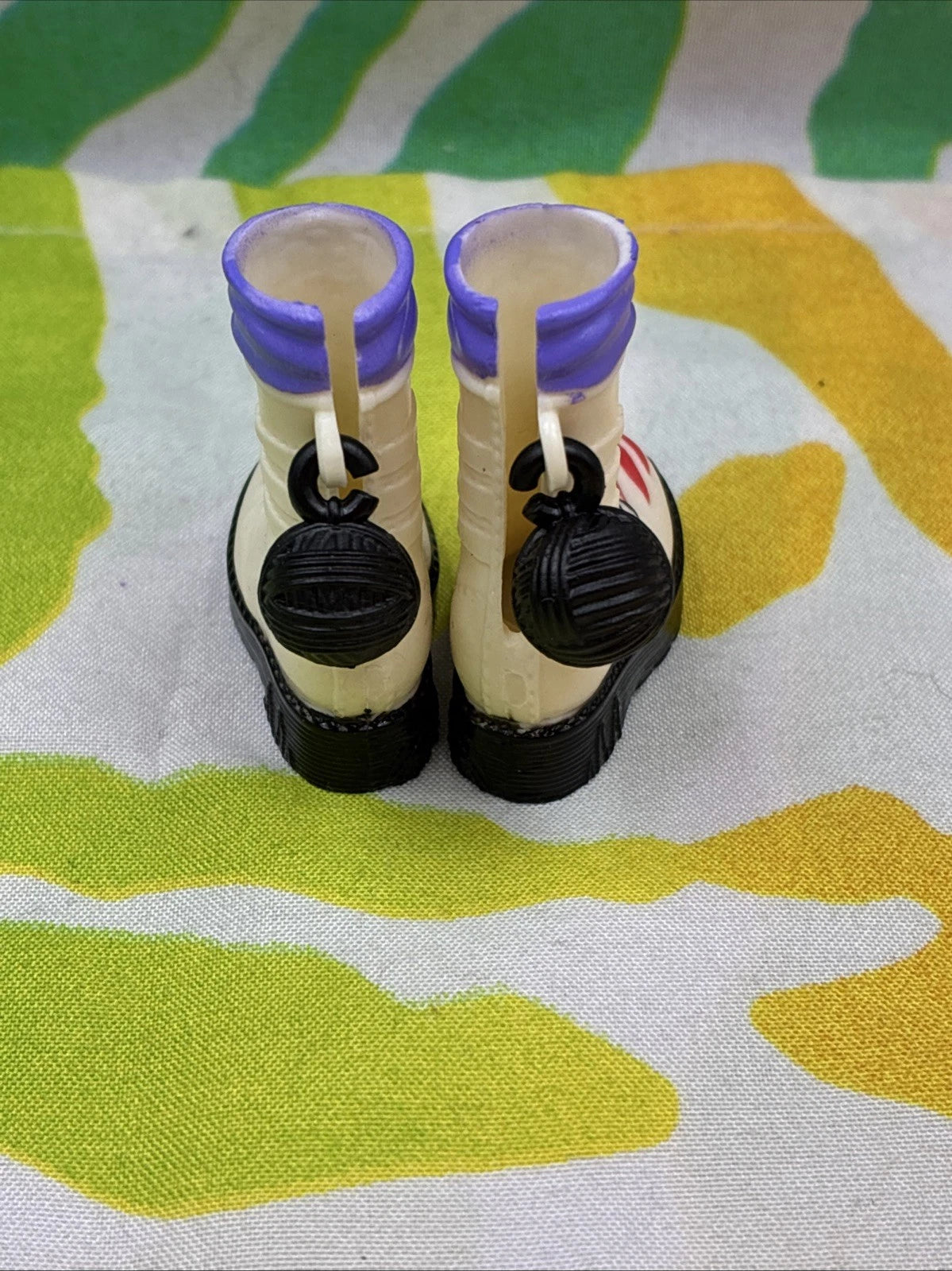 Monster High G3 Toralei Stripe Core Doll Shoes White Boots W/ Yarn Only