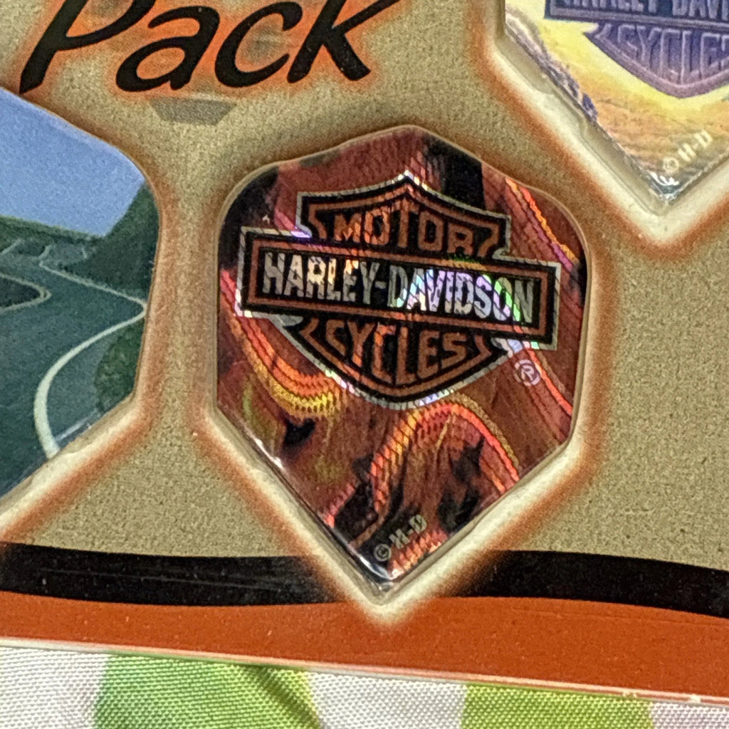 Harley Davidson 6 Pack Dart Wings New Old Stock Eagle Flames