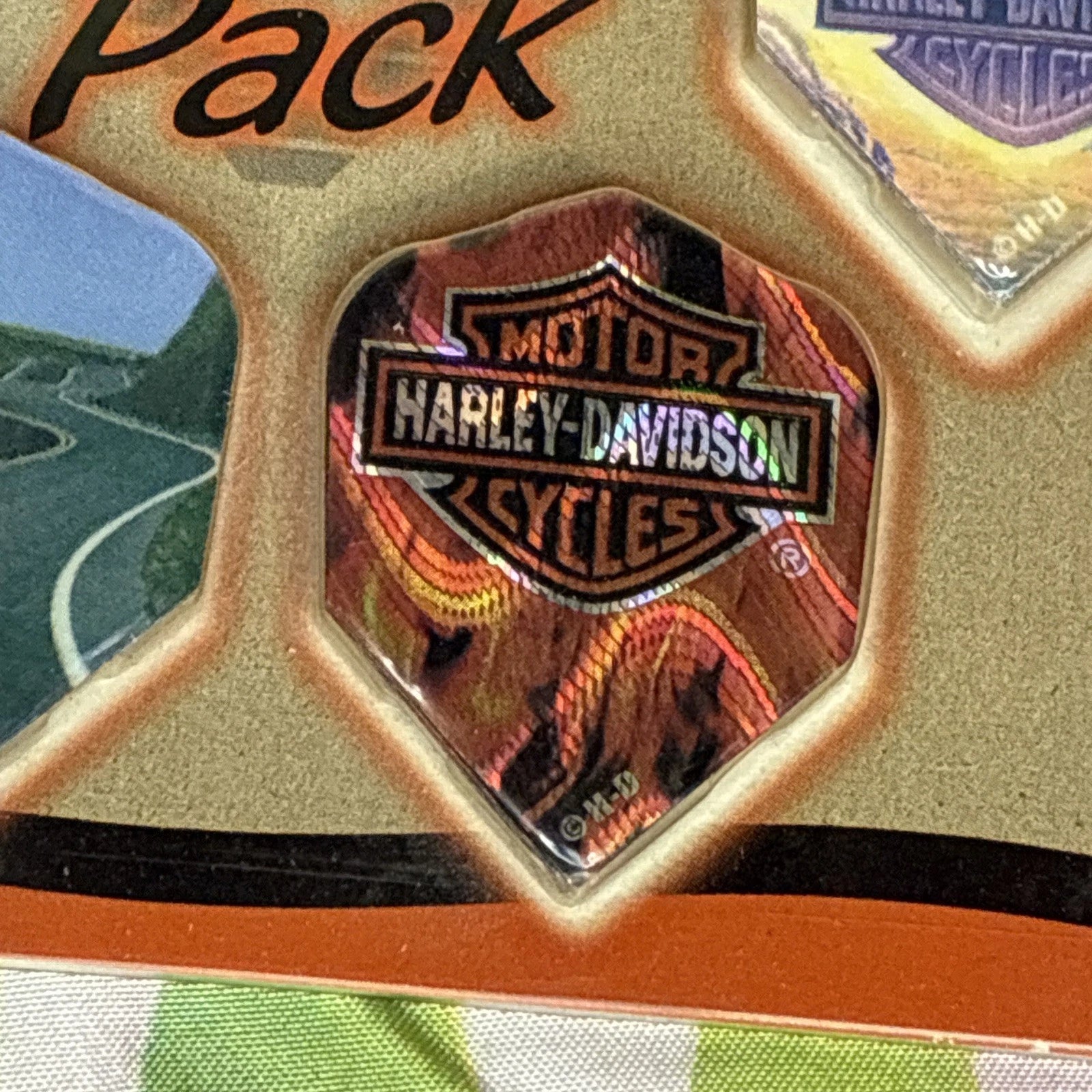 Harley Davidson 6 Pack Dart Wings New Old Stock Eagle Flames