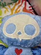 Skelanimals Diego The Bat Light Blue Glow In The Dark Plush Rare HTF