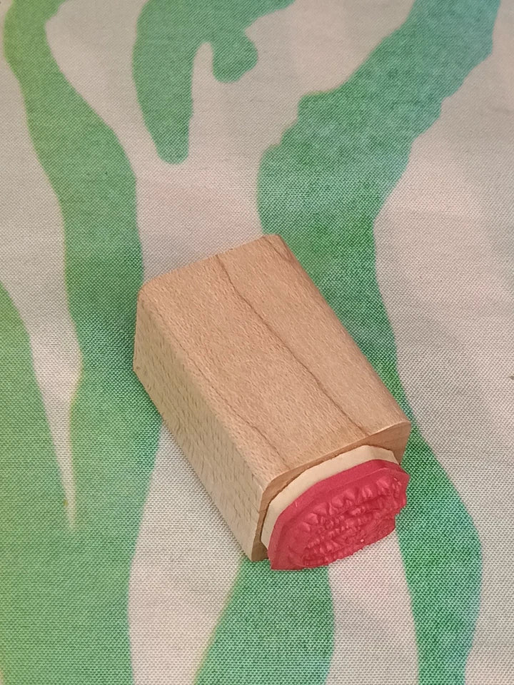 JRL Design Pumpkin Outline #J64 Rubber Stamp Wood