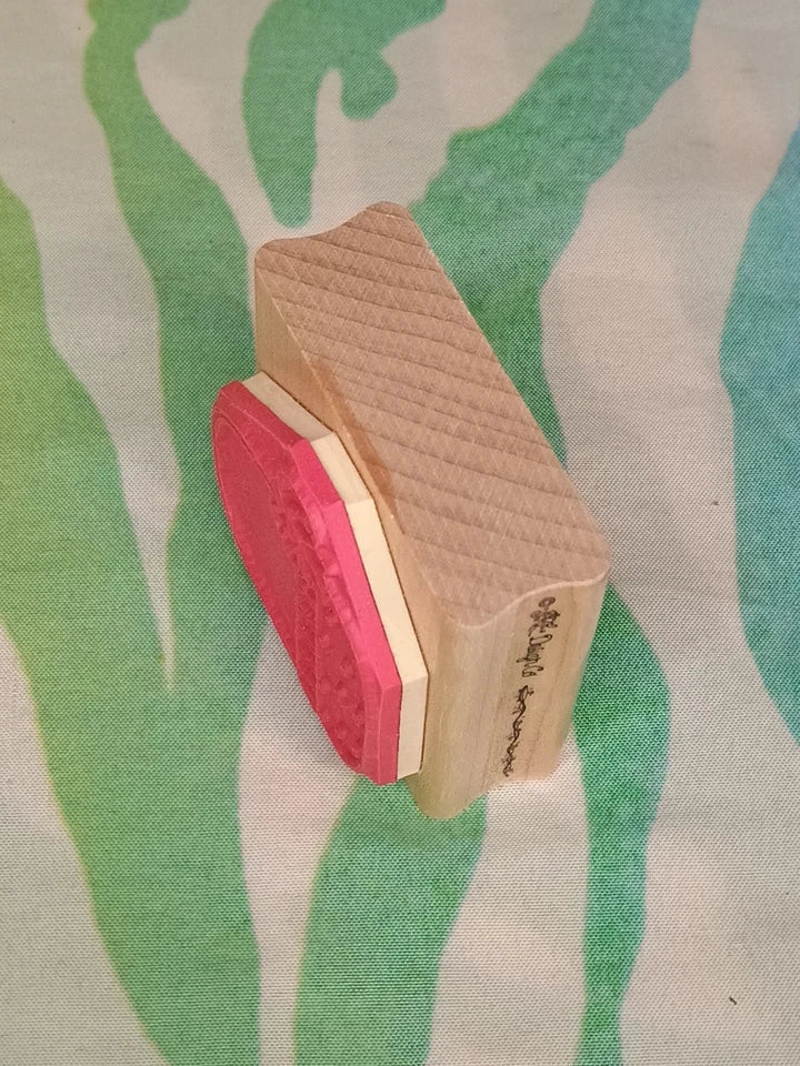 JRL Design Polk Dot Easter Basket Rubber Stamp Medium