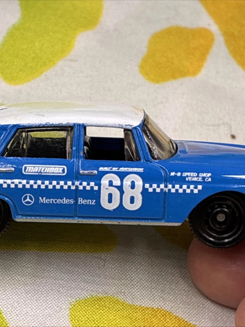 Matchbox Blue 1962 Mercedes-Benz 220 SE Diecast Car Loose 2019