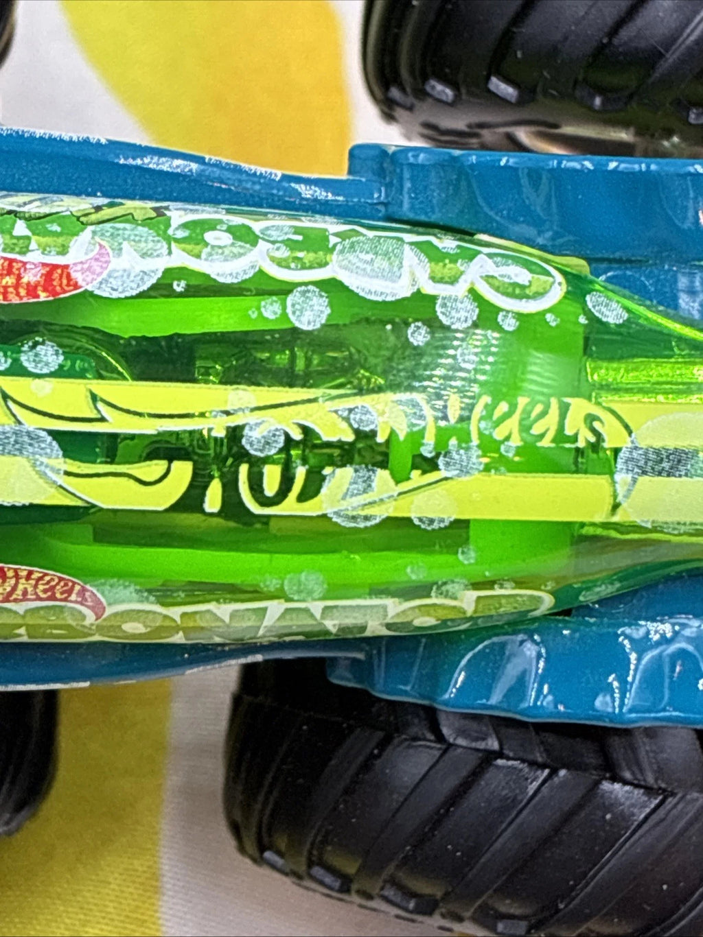 Hot Wheels Monster Truck Carbonator XXLime 2022 Green & Blue Loose