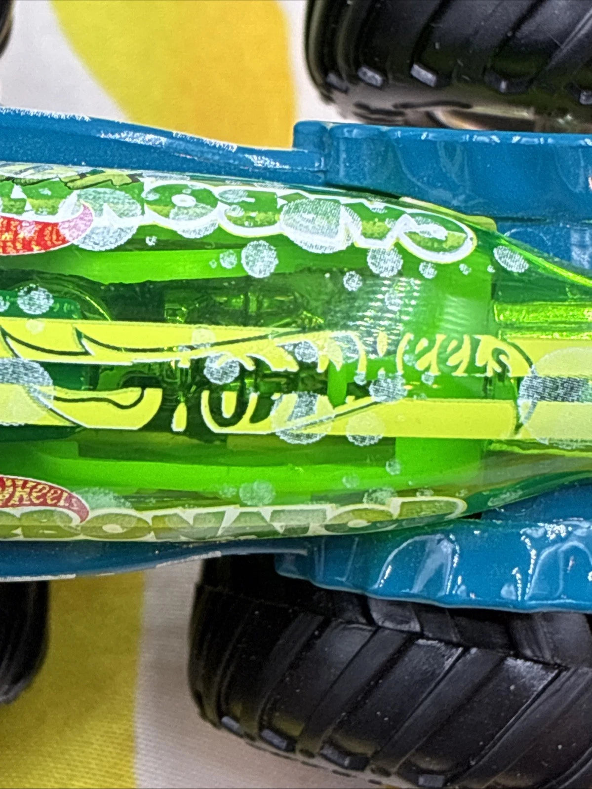 Hot Wheels Monster Truck Carbonator XXLime 2022 Green & Blue Loose