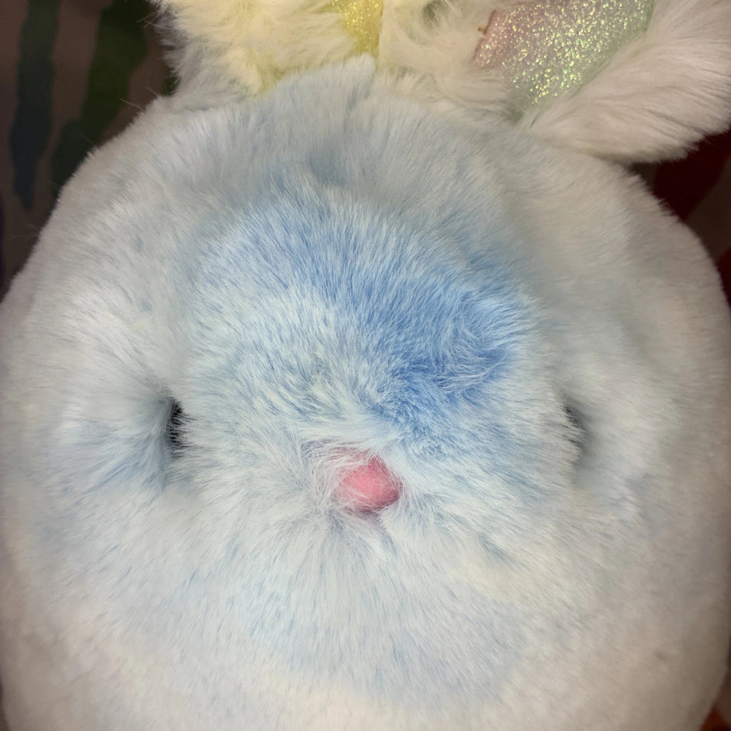 FAO Schwarz Chibi Pals Pastel Tie Dye Bunny Stuffed Animal Plush