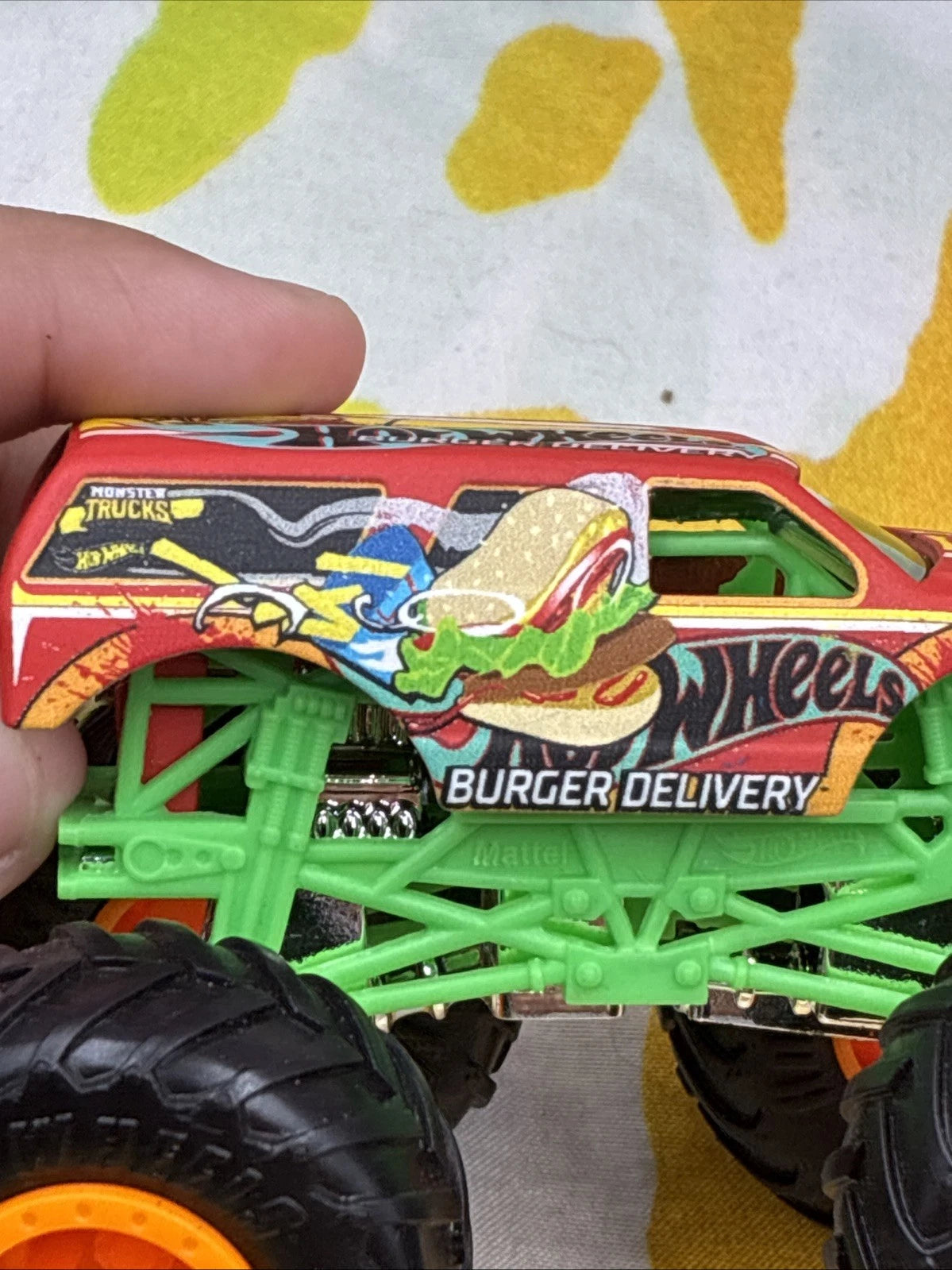 Hot Wheels Burger Delivery Monster Truck Loose