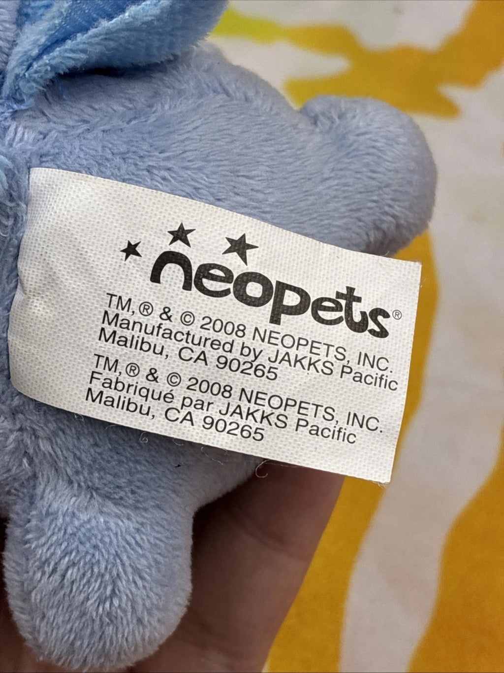 Neopets Striped Usul Keyquest Plush With Sealed Code Tag 2008 Series 4