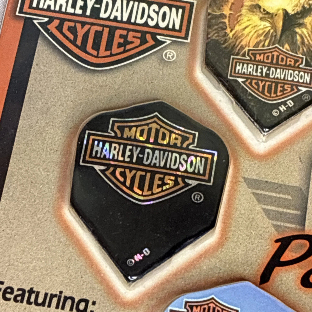 Harley Davidson 6 Pack Dart Wings New Old Stock Eagle Flames