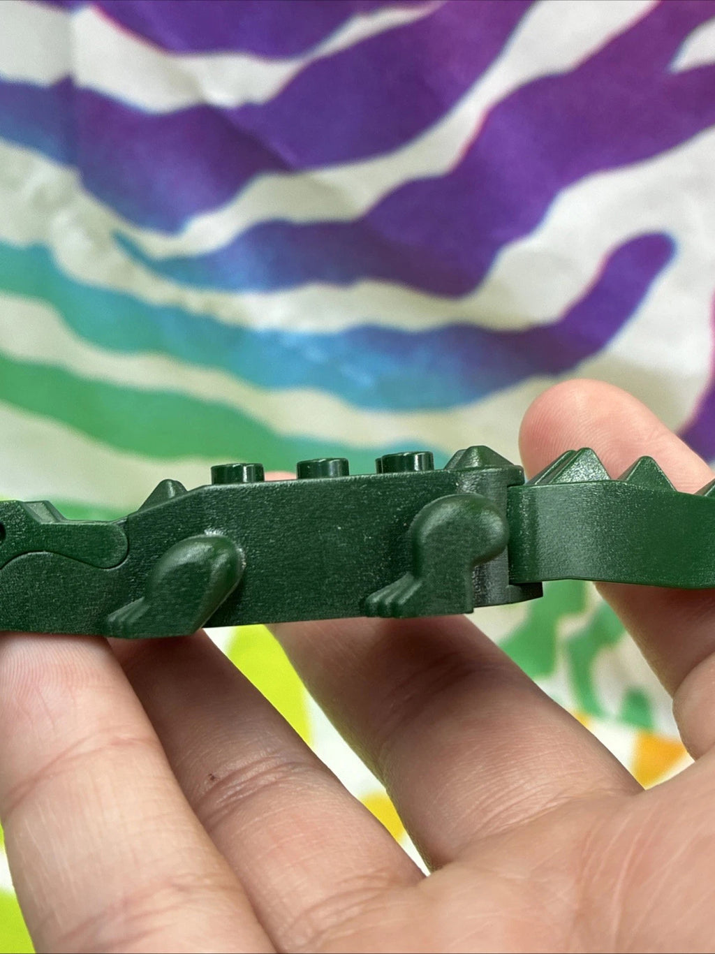 Lego Animal Dark Green Alligator Crocodile 8 Teeth 6026c01