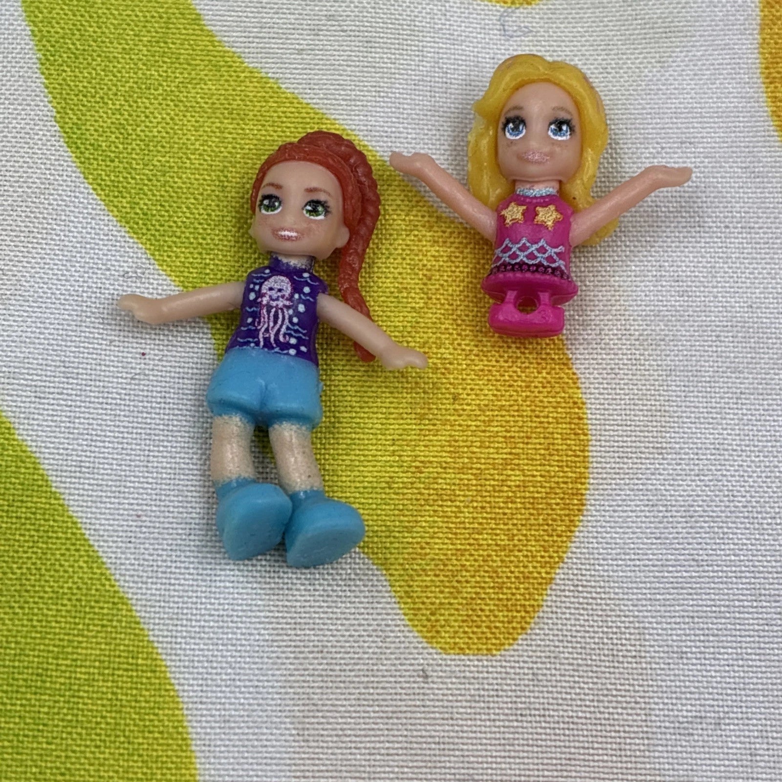 Polly Pocket Tiny Power Seashell Purse Sub & Dolls Flawed