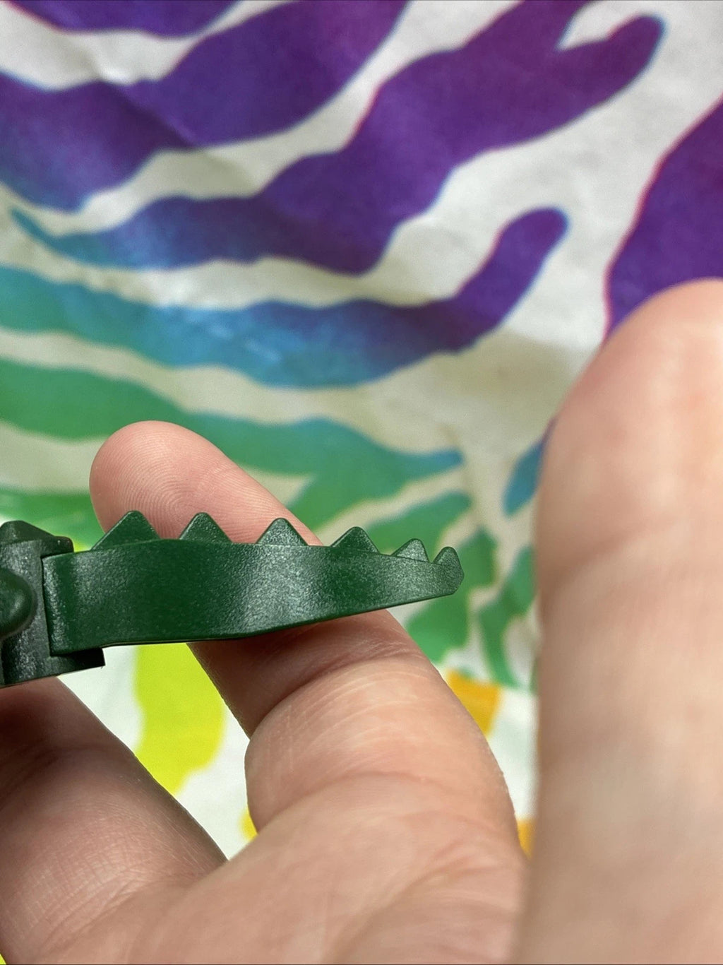 Lego Animal Dark Green Alligator Crocodile 8 Teeth 6026c01