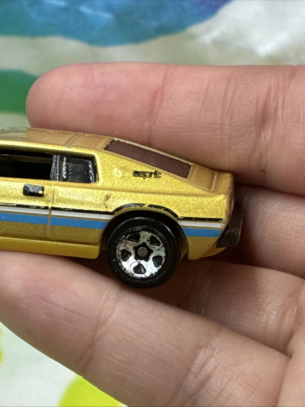 Hot Wheels 2014 Gold Lotus Espirit S1 Diecast Car Loose