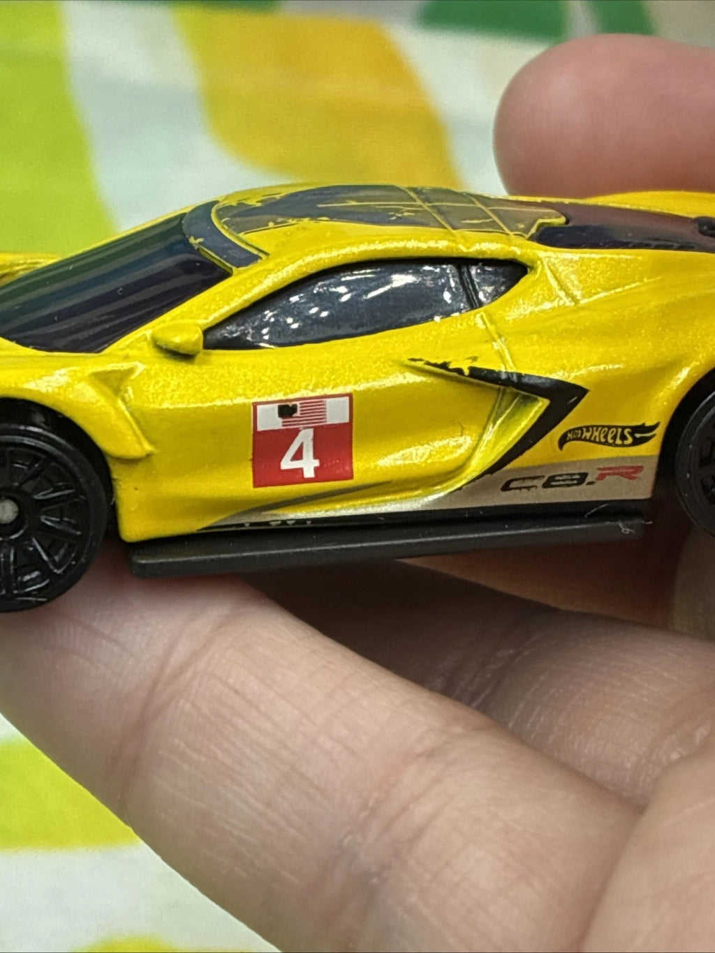 Hot Wheels 2020 Corvette C8.R Yellow Diecast Car Loose GRX31