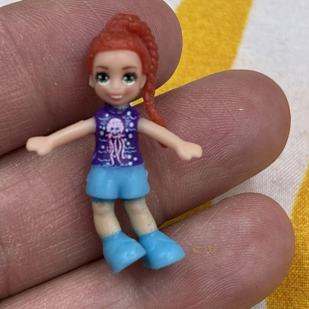 Polly Pocket Tiny Power Seashell Purse Sub & Dolls Flawed