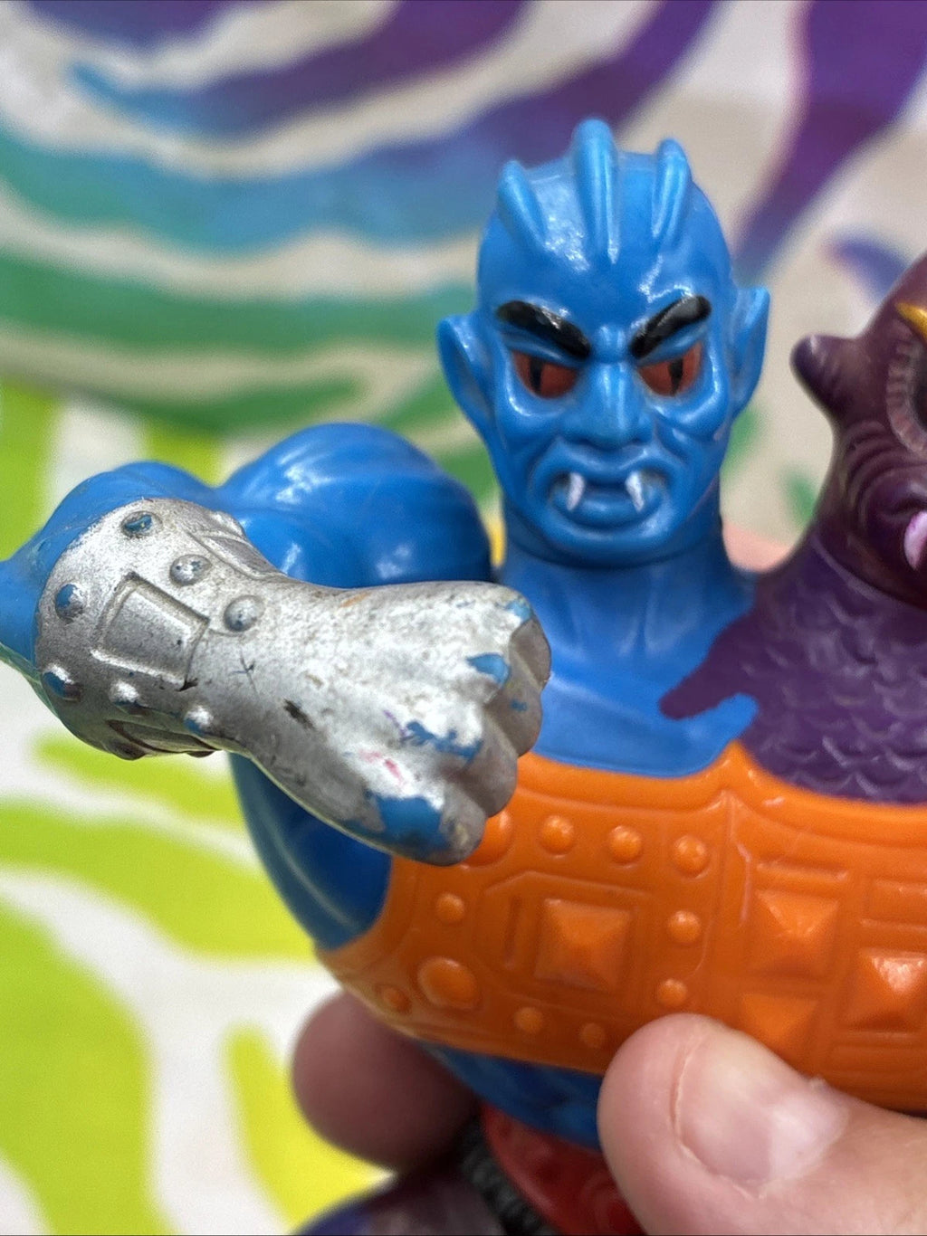 Two Bad Masters Of The Universe Round Back 1984 Mattel Vintage Action Figure