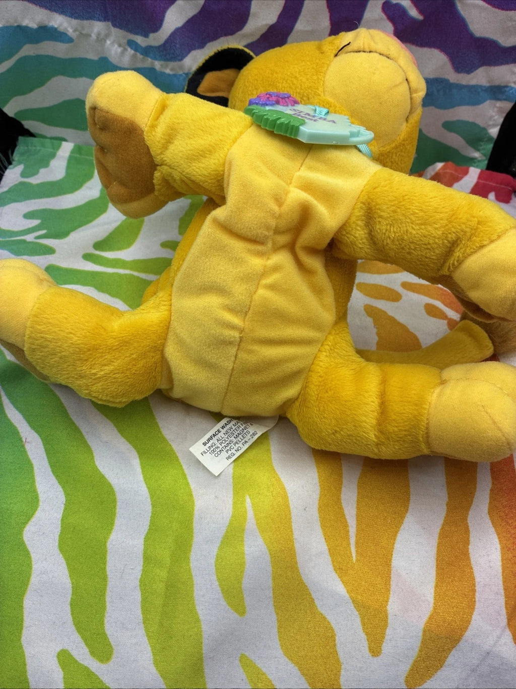 Disney Lion King Sweetheart Simba & Nala Kissing Plush Set W/ Necklaces 2002