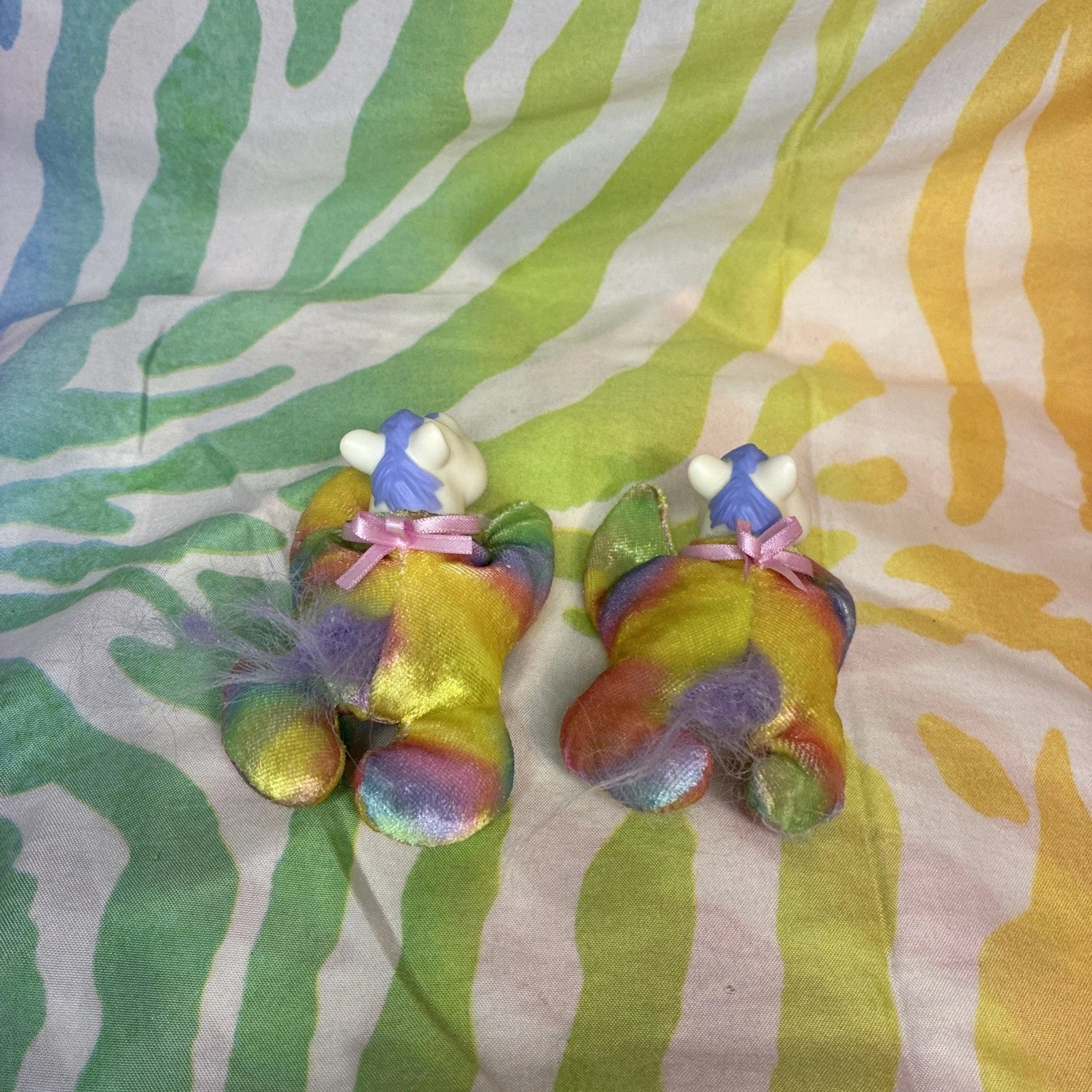 Unicorn Baby Surprise Skyla Mother W/ 2 Babies Pastel Tie Dye Plush